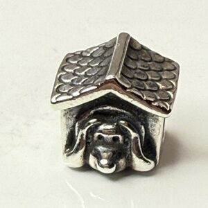 Pandora Dog House Charm 925 ALE Puppy Kennel Bead Threaded